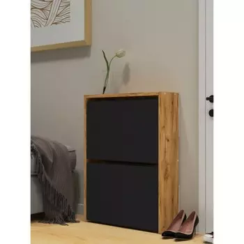 Обувница вертикальная Ultra, 532170748 мм, 2 секции, цвет дуб вотан / антрацит