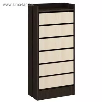 Обувница ЯПТ-1 Ямайка, 450x270x1026, Венге/Дуб молочный