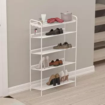 Обувница «Женева», 5 ярусов, 6526106 см, белая