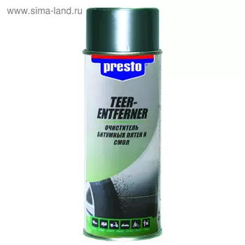 Очиститель битумных пятен и смол PRESTO, 400 мл, аэрозоль