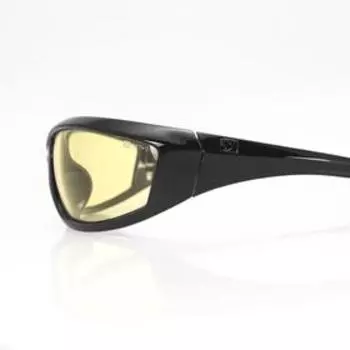 Очки Charger чёрные с жёлтыми линзами ANTIFOG ANSI Z87+