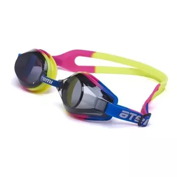 Очки для плавания Atemi M105, силикон, цвет синий/розовый/жёлтый