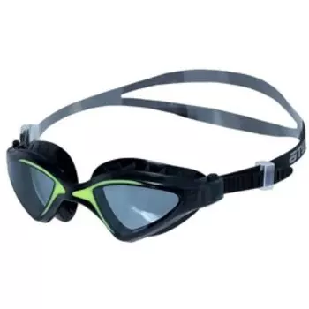 Очки для плавания Atemi N8503, силикон, цвет чёрный/салатовый
