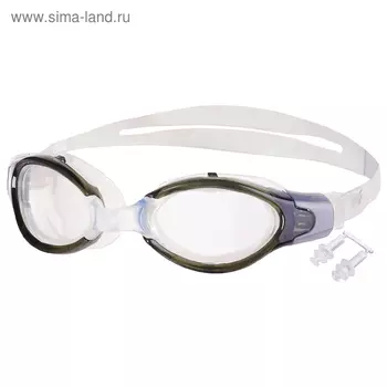 Очки для плавания ONLYTOP, беруши, цвета МИКС