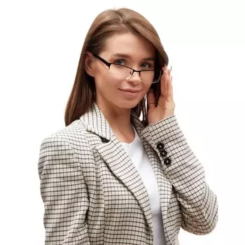 Очки компьютерные "Мастер К." 13.5133 см, линза 35 см, чёрные
