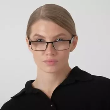 Готовые очки Восток 336, цвет чёрный отгибающаяся дужка, +2