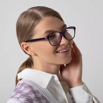 Очки корригирующие B 9505, цвет фиолетовый, +1