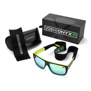 Очки поляризационные Yoshi Onyx, дужки черно-желтые, желтые линзы, набор