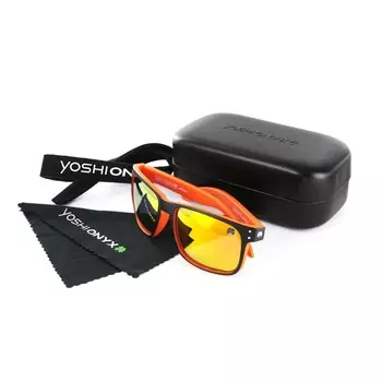 Очки поляризационные Yoshi Onyx, оранжевая оправа, оранжевые линзы