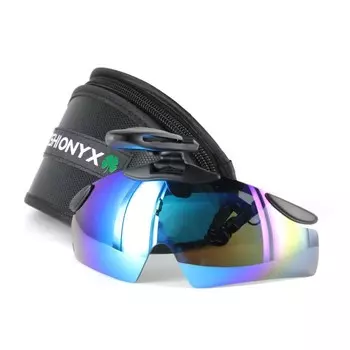 Очки поляризационные Yoshi Onyx, с креплением на бейсболку, синие линзы