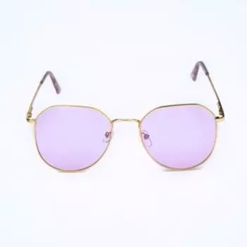 Очки солнцезащитные OneSun, UV 400, линза 4.55 см, дужка 13 см, ширина 13 см, сиреневые