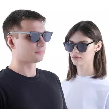 Очки солнцезащитные OneSun, uv 400, 14144.5 см, линза 4.55 см, черные