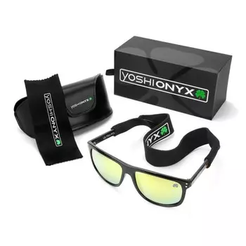Очки Yoshi Onyx, поляризационные, оранжевый камуфляж, оранжевые линзы, набор