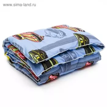 Одеяло АДЕЛЬ Стандарт Зима 105х140см, цв.МИКС, шерстипон 600г/м, пэ100%