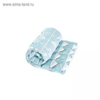 Одеяло на молнии, размер 140 195 см, тик, голубой