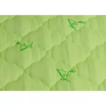 Одеяло, размер 140205±2 см, бамбуковое волокно, салатовый