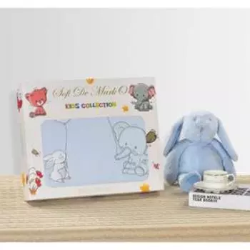 Одеяло «Слоник», размер 90х120 см, цвет голубой