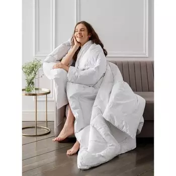 Одеяло сверхлёгкое пуховое Charlotte, размер 200х220 см, цвет серый