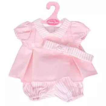 Одежда для кукол и пупсов 40-45 см, платье с цветочками, повязка, трусики