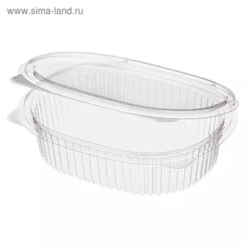 Одноразовый контейнер РКС-350 (ОП) (Т), овальный, объём 380 мл