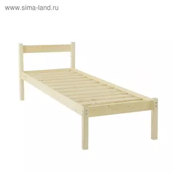 Односпальная кровать «Т1», 8001600, массив сосны, без покрытия