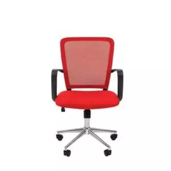 Офисное кресло "Chairman" 698 TW-69 красный хром
