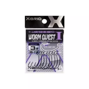 Офсетный крючок MORIGEN XB-110, крючок № 1/0, 7 шт., набор, 00168