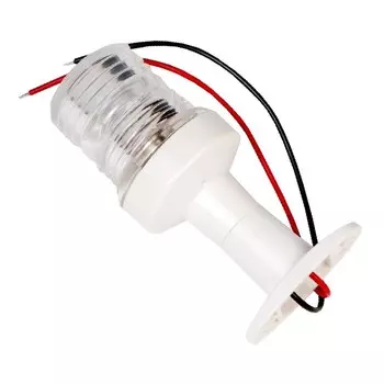 Огонь топовый на стойке Skipper 00120WH, пластик белый, 12V, цвет огня белый