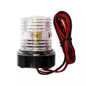 Огонь топовый Skipper 00106LD, пластик черный, 12/24V, светодиод белый