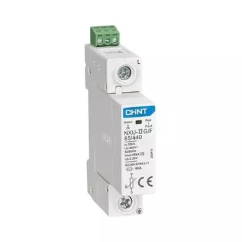 Ограничитель импульсных перенапряжений NXU-IIG/F 1п In=25кА Uc=440В Im=65кА (R) CHINT 252410