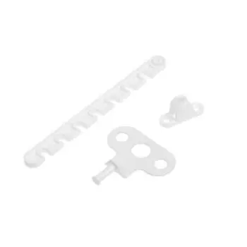 Ограничитель открывания окна пластиковый, L=165, белый 50 шт