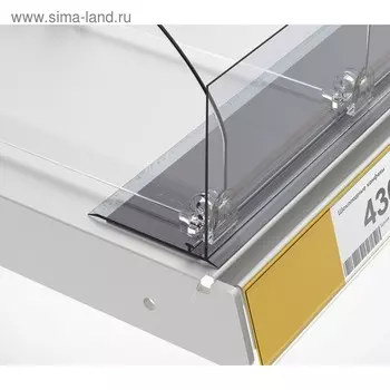 Ограничитель передний пластиковый самоклеящийся с Т-профилем, 10006680 мм, прозрачный