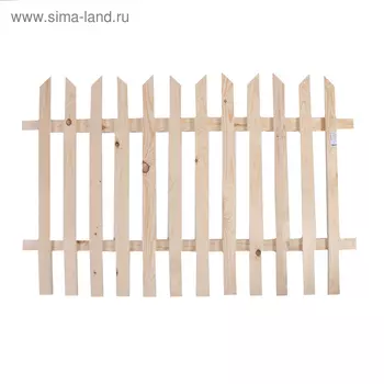 Ограждение декоративное, 90 150 см, 1 секция, дерево, «Ручеёк», Greengo