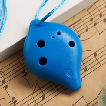 Окарина Music Life 6 отверстий, синяя, 6.743.2 см