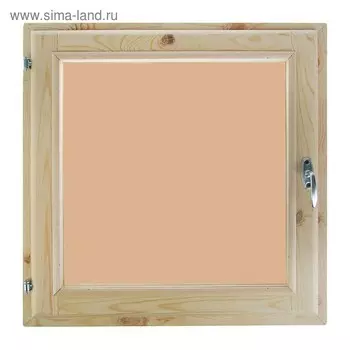 Окно, 100×100см, однокамерный стеклопакет, тонированное, из хвои