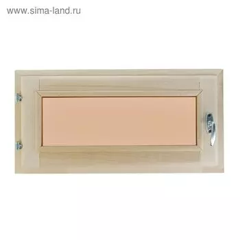 Окно, 3060см, однокамерный стеклопакет, тонированное, с уплотнителем, из липы