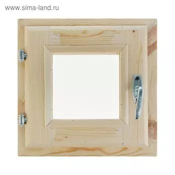 Окно, 3030см, двойное стекло, с уплотнителем, из хвои