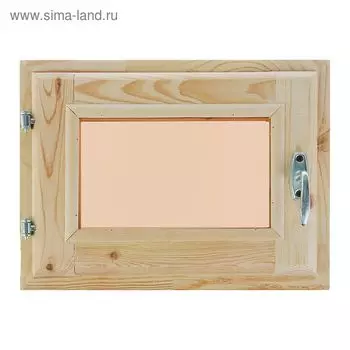 Окно, 3040см, двойное стекло, тонированное, из хвои