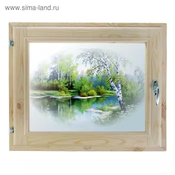 Окно, 4060см, "Лесная сказка", однокамерный стеклопакет