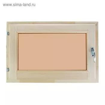 Окно, 4060см, однокамерный стеклопакет, тонированное, из липы