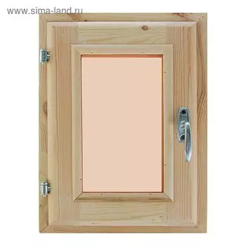 Окно, 4030см, двойное стекло, тонированное, из хвои