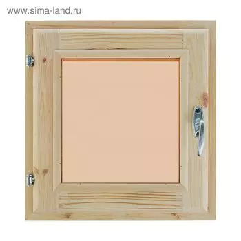 Окно, 4040см, двойное стекло, тонированное, из хвои