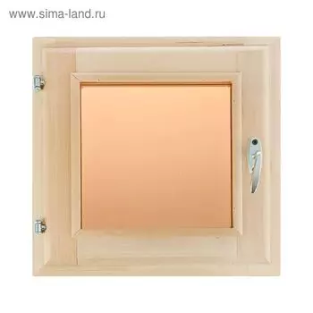 Окно, 4040см, двойное стекло, тонированное, из липы