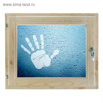 Окно, 4060см, "Рука", однокамерный стеклопакет, с уплотнителем