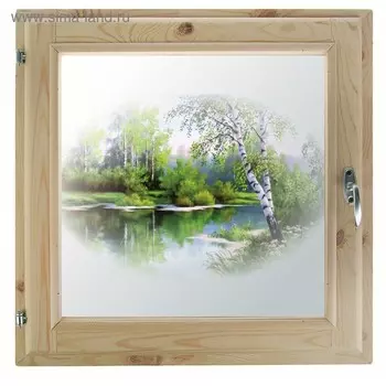 Окно, 5060см, "Лесная сказка", однокамерный стеклопакет