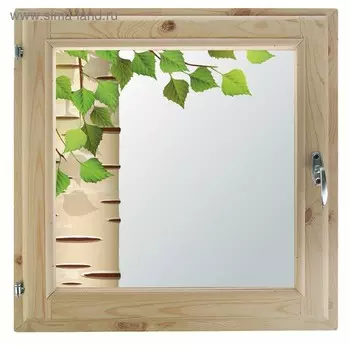 Окно 50х60 см, "Берёзка", однокамерный стеклопакет, хвоя