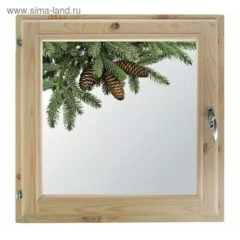 Окно, 5050см, "Еловая веточка", однокамерный стеклопакет
