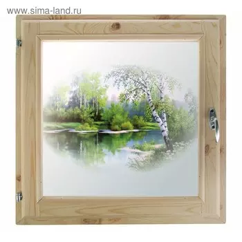 Окно, 5050см, "Лесная сказка", однокамерный стеклопакет