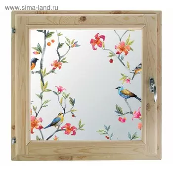 Окно, 5050см, "Пташки", однокамерный стеклопакет