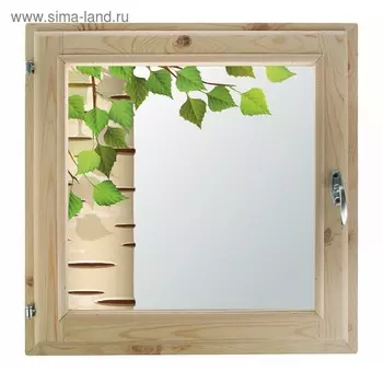 Окно 60х70 см, "Берёзка", однокамерный стеклопакет, уплотнитель, хвоя